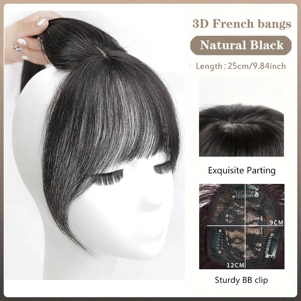 Clip-In Hair Topper Bangs Extension for Natural Volume and Style - 27