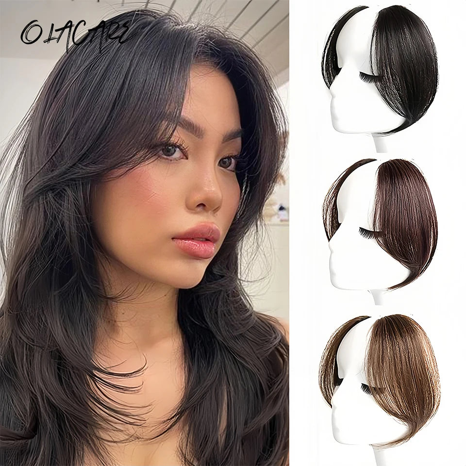Clip-In Synthetic Hair Side Bangs for Instant Volume - 8