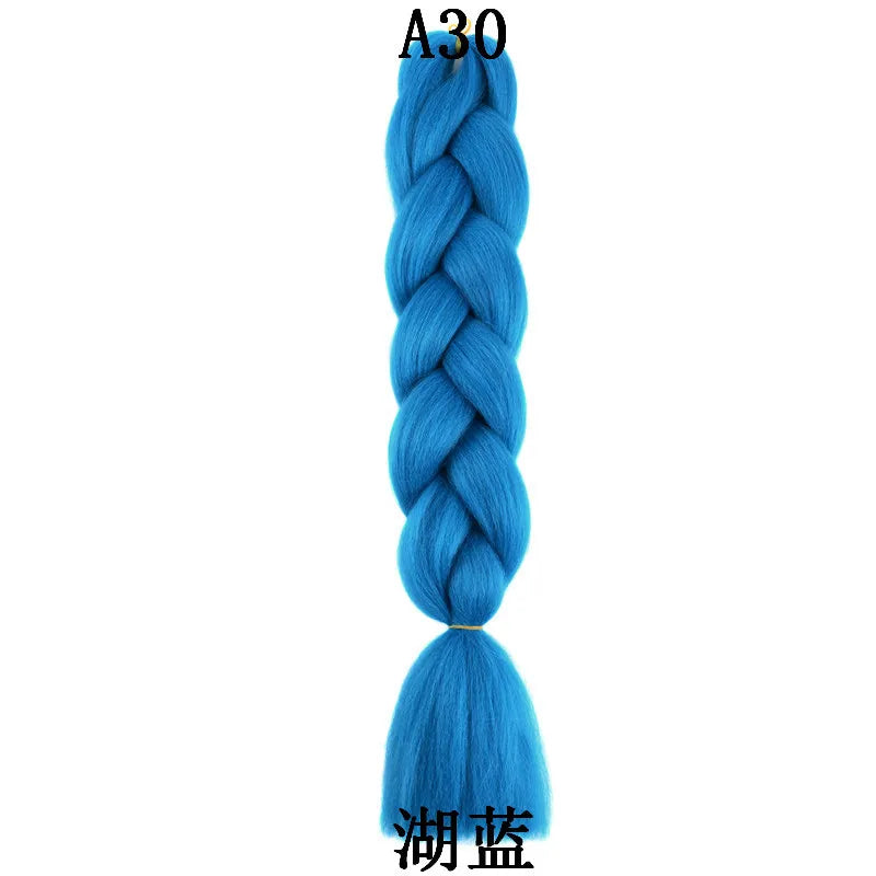 24-Inch Synthetic Jumbo Braiding Hair Extensions for Styling - 32