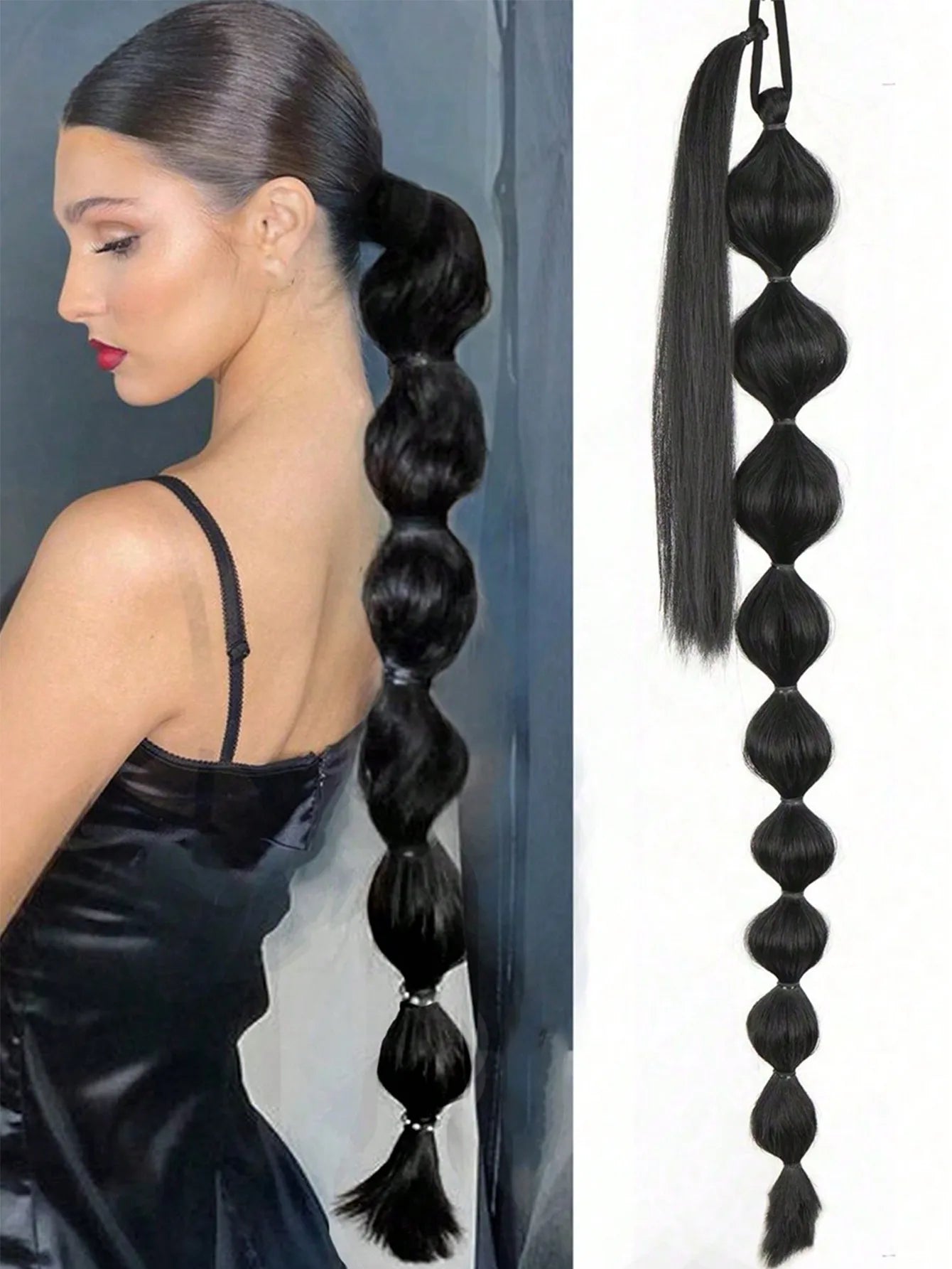 Synthetic Bubble Ponytail Hair Extension for Instant Volume - 21