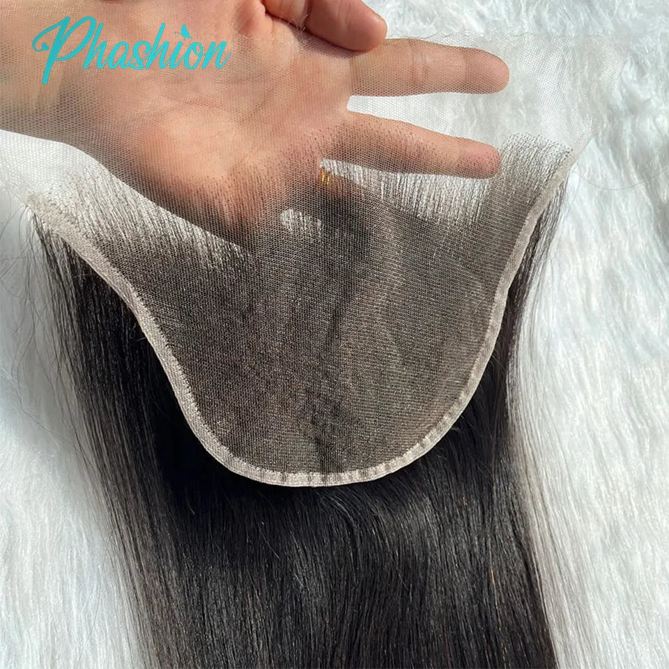Straight Human Hair Lace Closure for Natural Seamless Styles - 1