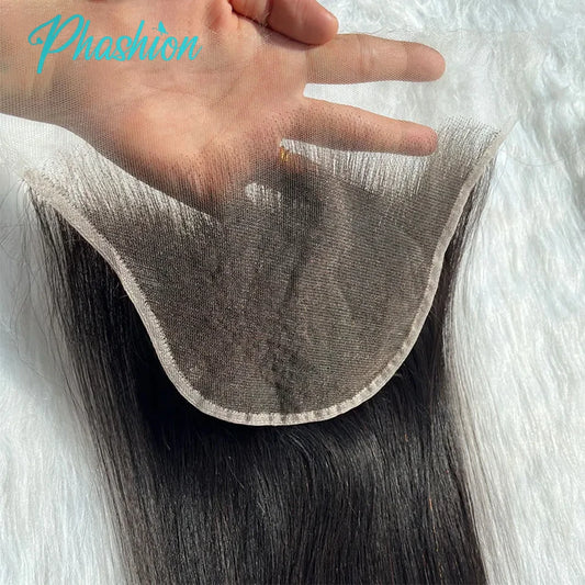 Straight Human Hair Lace Closure for Natural Seamless Styles