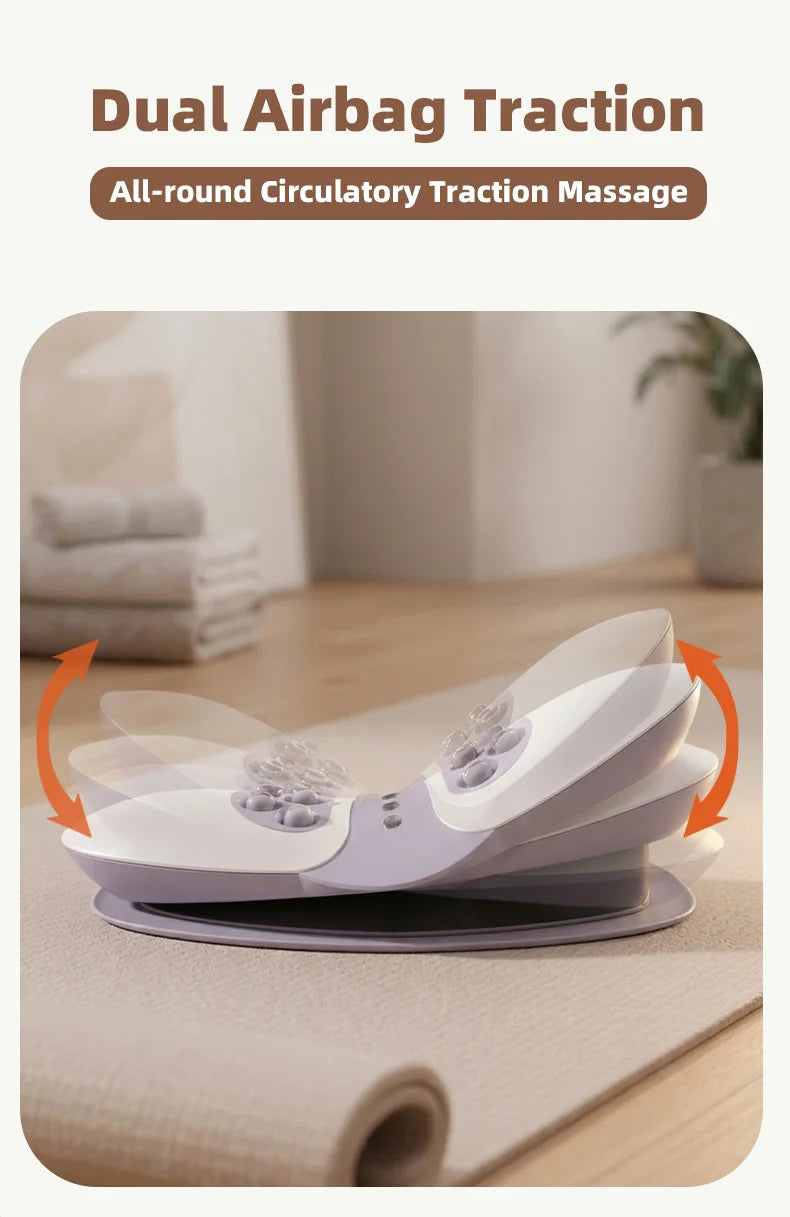 Electric Lumbar Traction Massager for Lower Back Pain and Spine Relief - 11