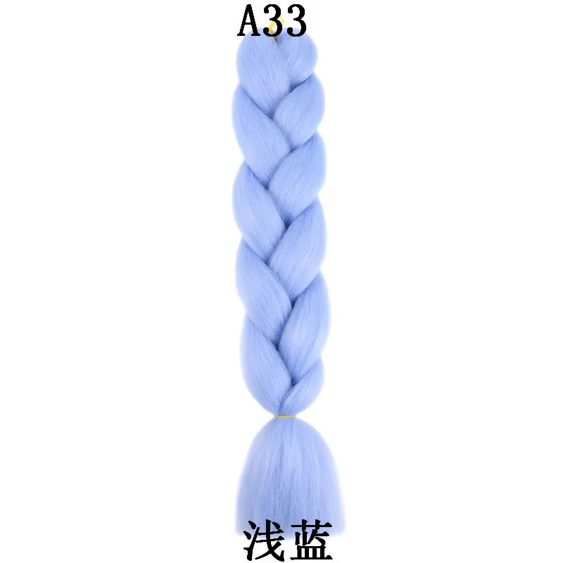 24-Inch Synthetic Jumbo Braiding Hair Extensions