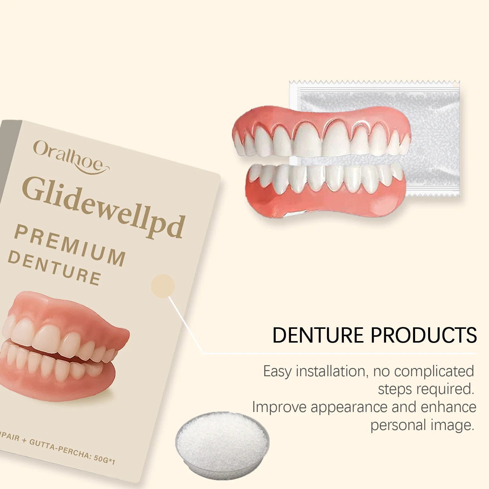 Flexible Silicone Cosmetic Dentures for Missing Teeth and Smile Restoration - 13