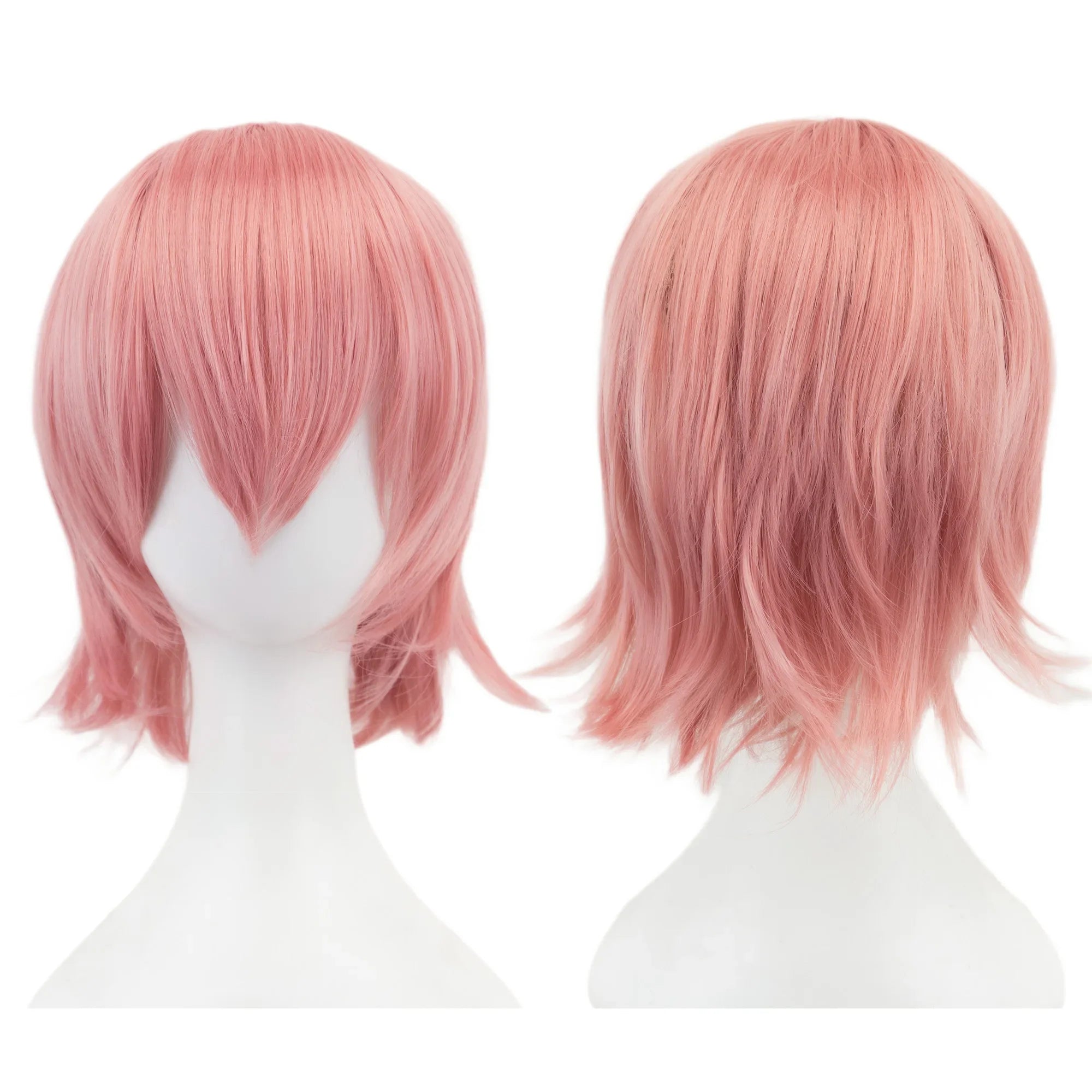 Short Curly Cosplay Bob Wig with Bangs for Costume Parties - 4