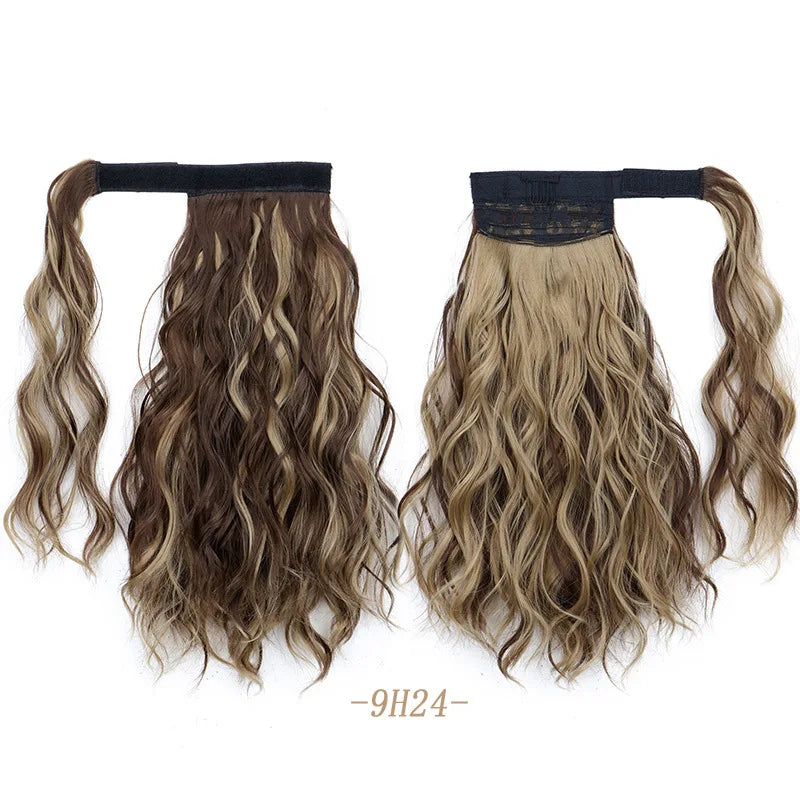 Short Curly Water Ripple Ponytail Hair Extension for Instant Volume - 13