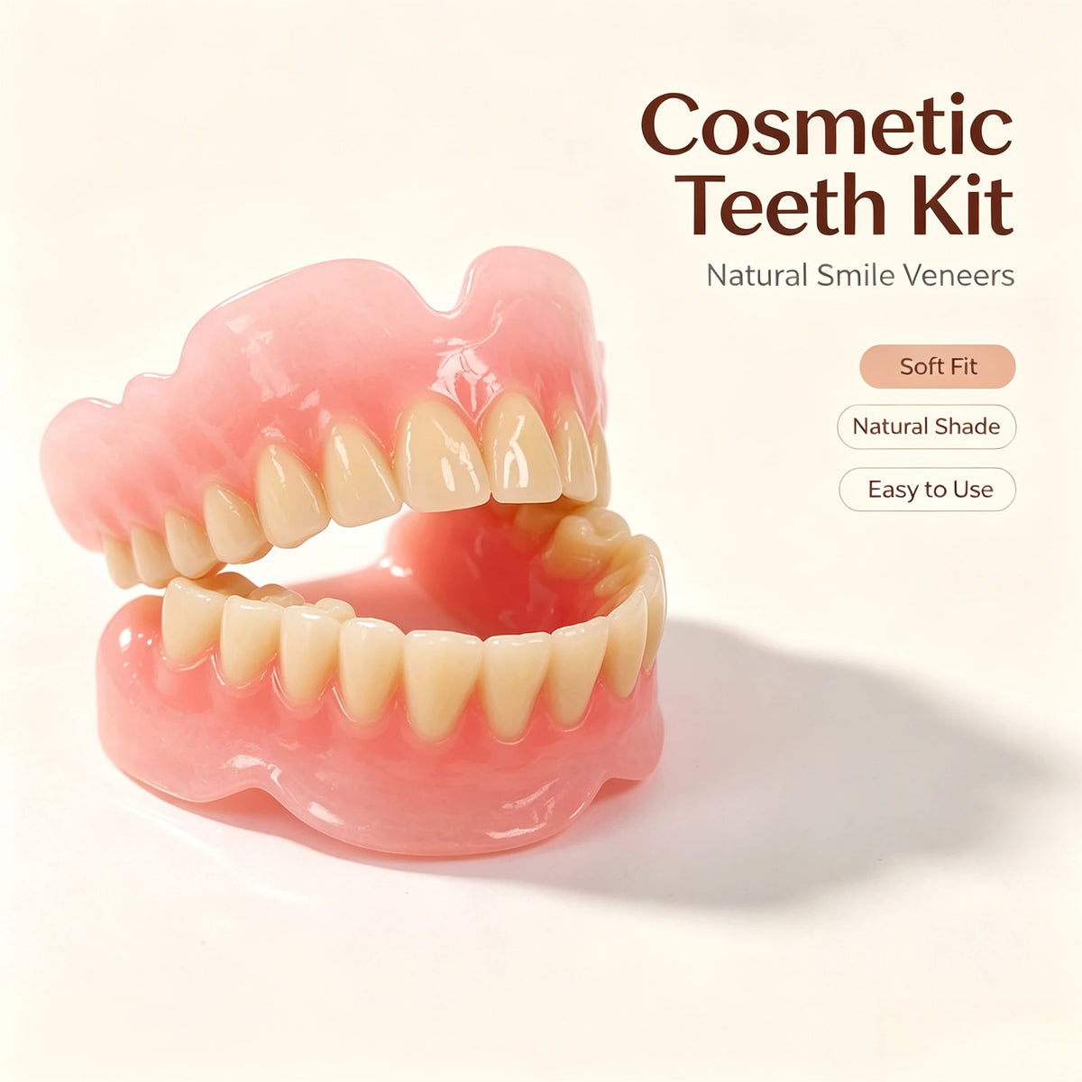 Comfort Fit Cosmetic Silicone Teeth Veneers for Natural Smile Enhancement