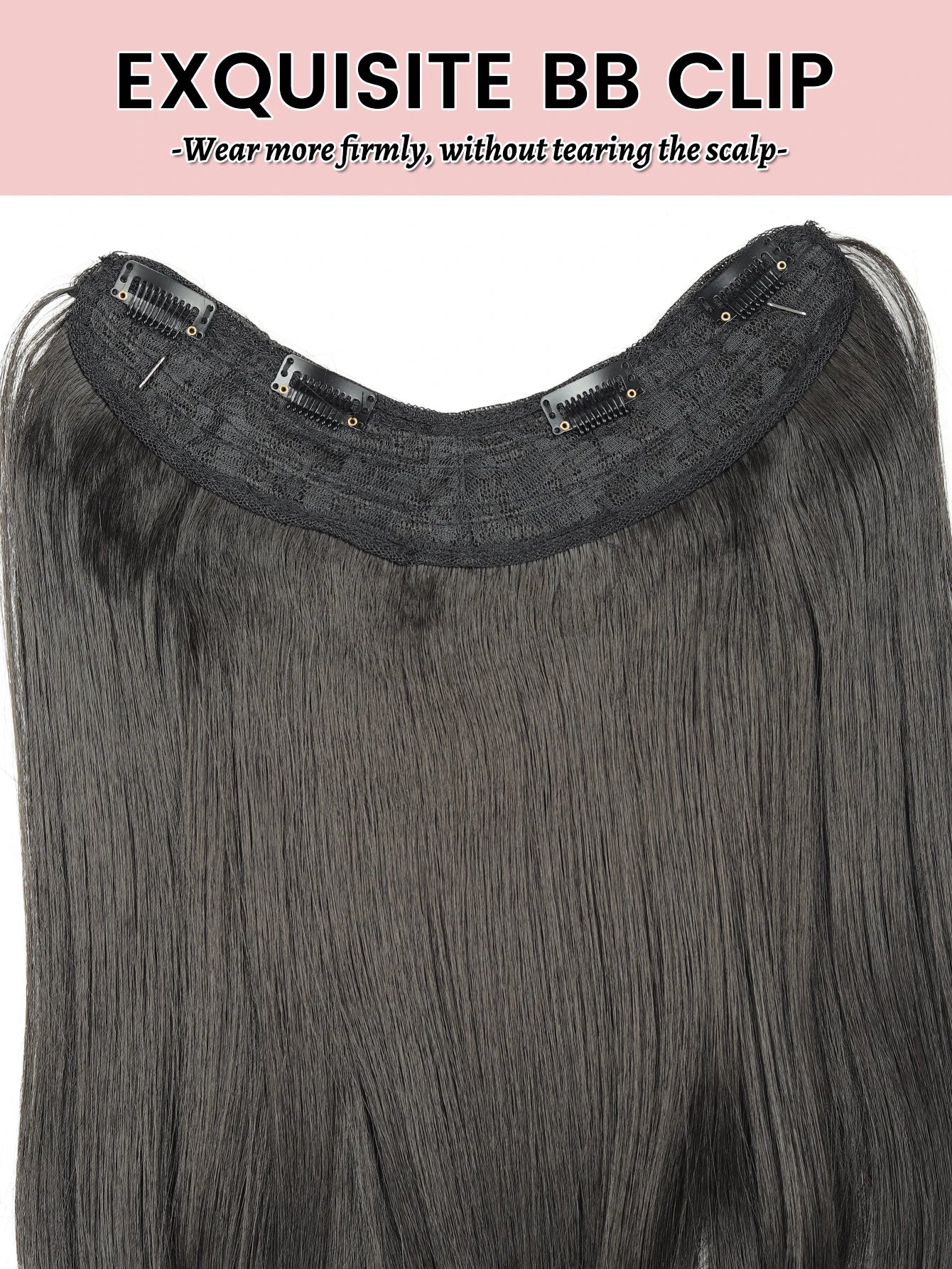 V-Shape Clip-In Hair Extensions for Instant Length and Volume - 14