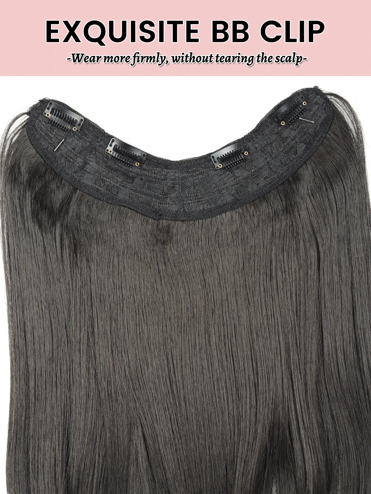 V-Shape Clip-In Hair Extensions for Instant Length and Volume