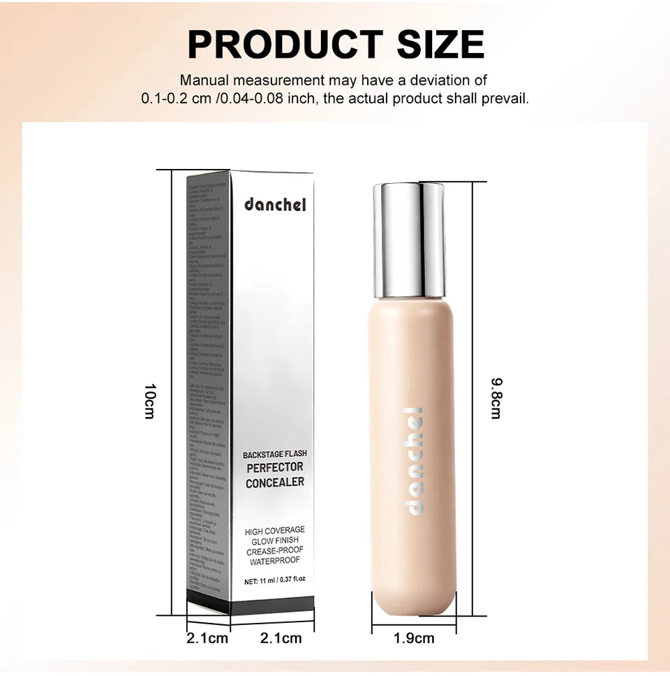 Full Coverage Waterproof Liquid Concealer for Face and Body Makeup - 16