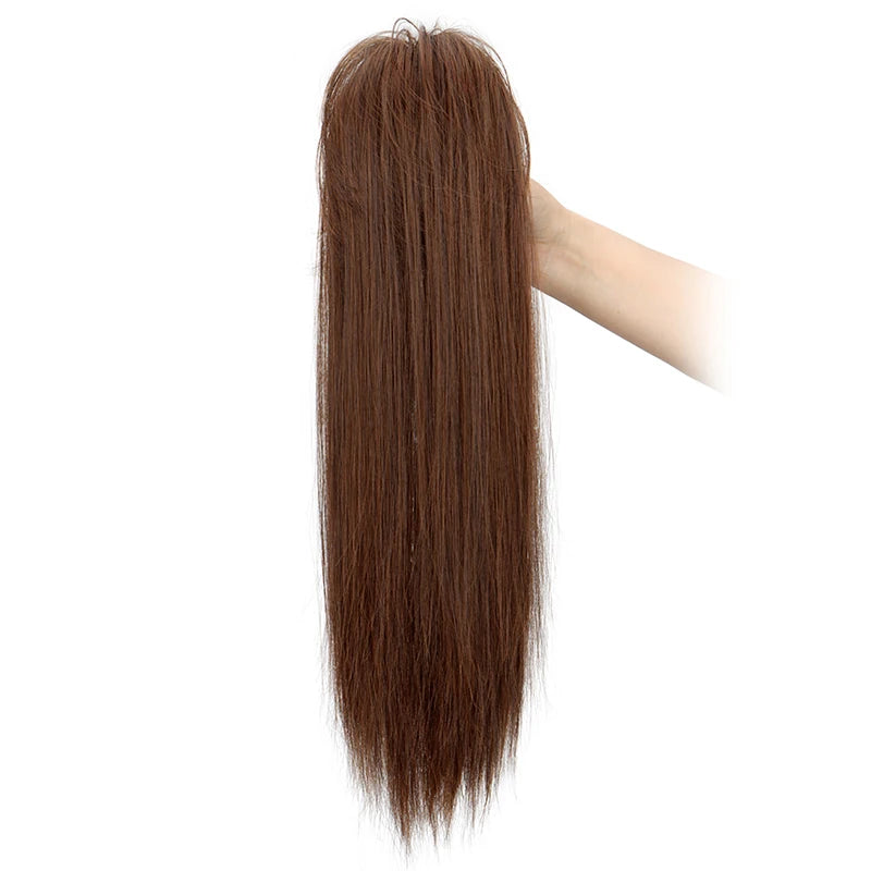 18-Inch Straight Claw Clip Ponytail Extension for Instant Volume
