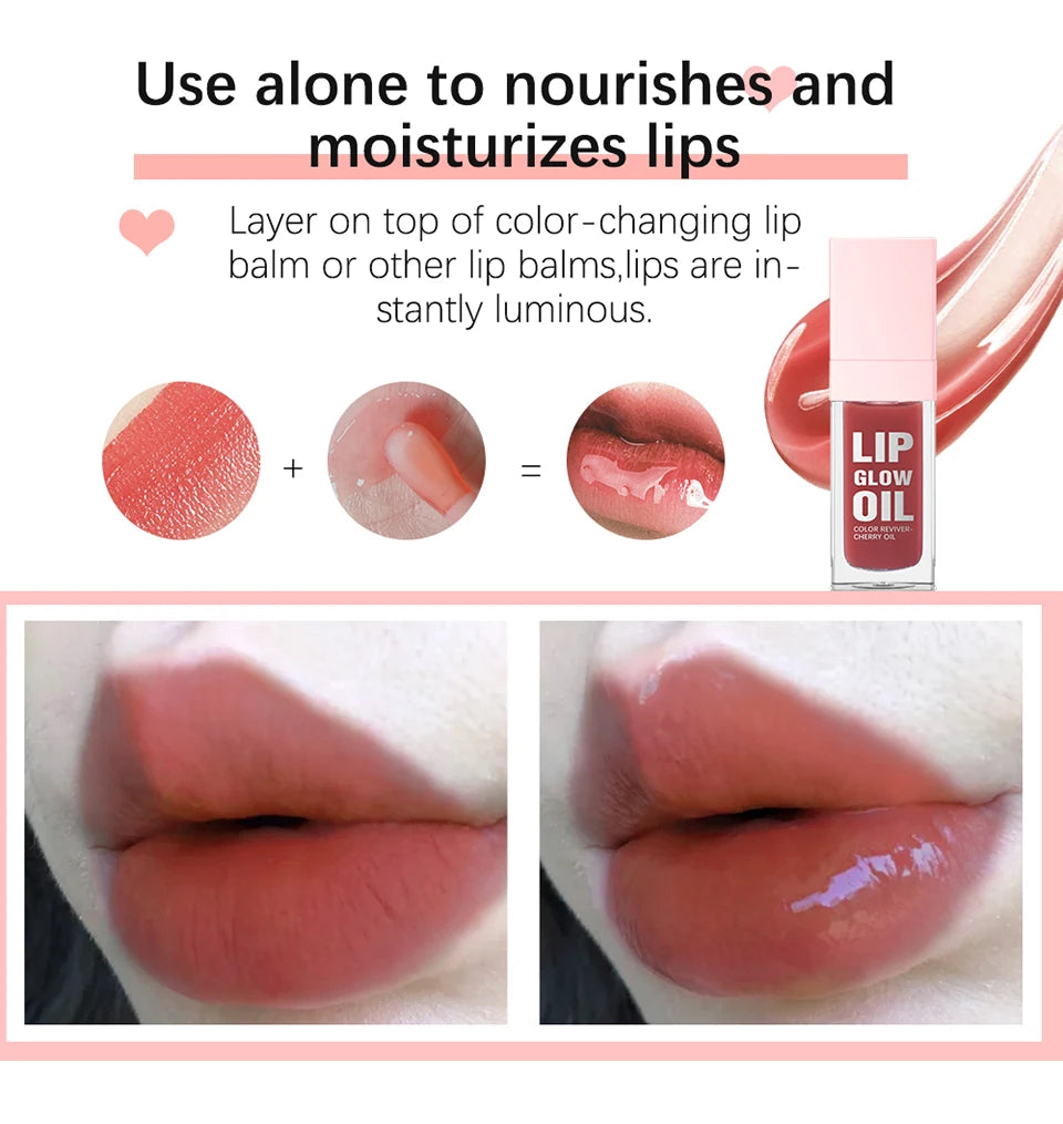 Hydrating Mirror Finish Lip Glow Oil for Nourished and Glossy Lips