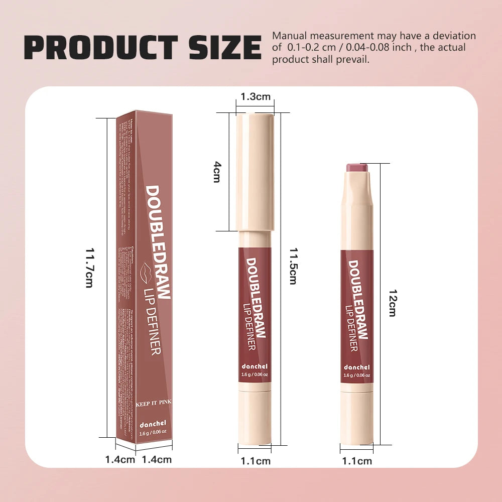 2-in-1 Dual Ended Matte Lip Contour Liner and Hydrating Gloss Pen - 15