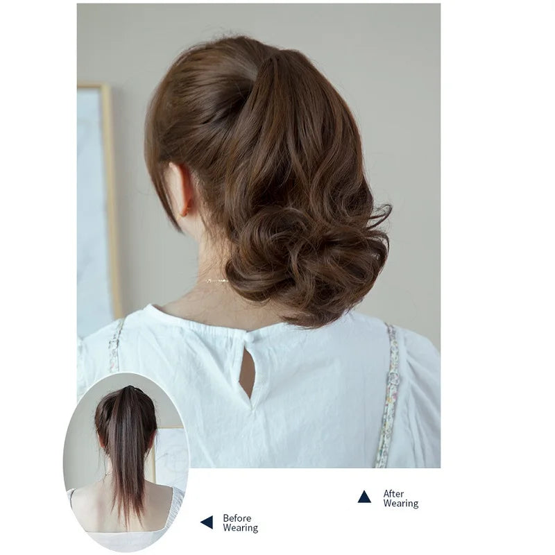 10-Inch Wavy Curly Claw Clip Ponytail Hair Extension - 5