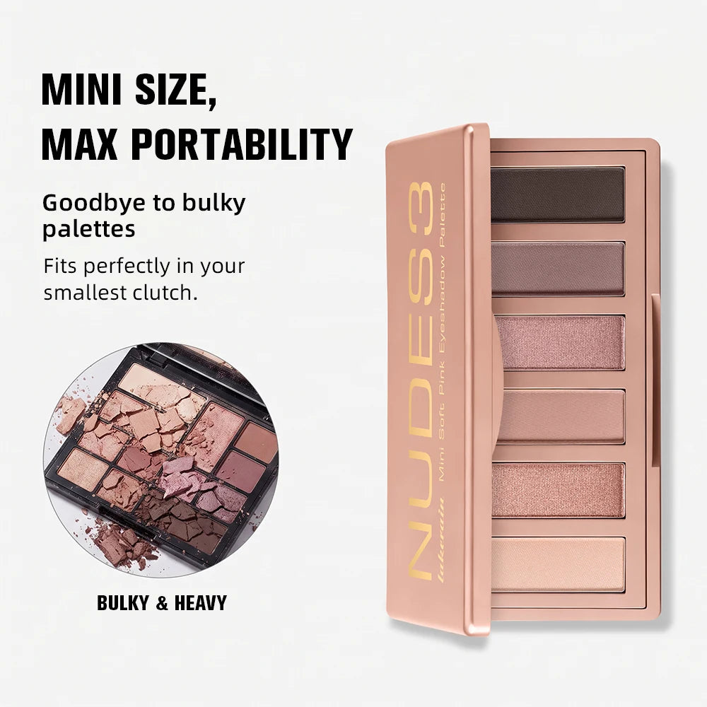 Neutral Matte and Shimmer Eyeshadow Palette for Daily Makeup