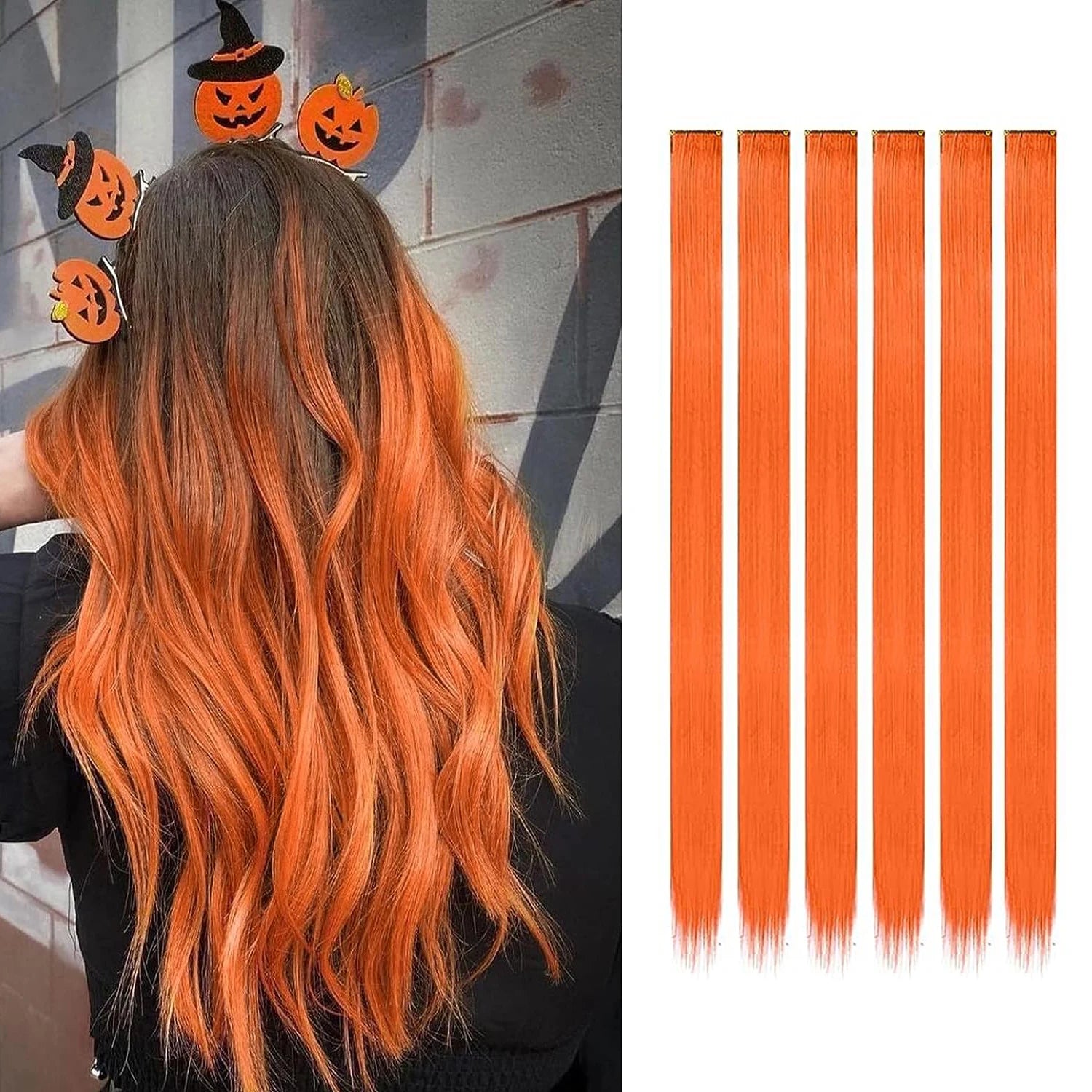 22-Inch Colored Clip-In Hair Extension Highlights - 35