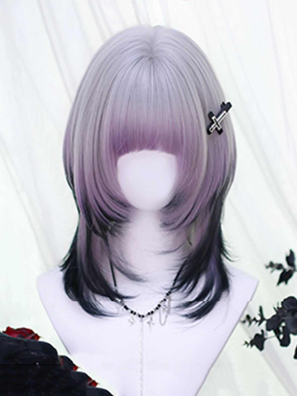 Layered Ombre Wavy Wig for Cosplay and Daily Wear