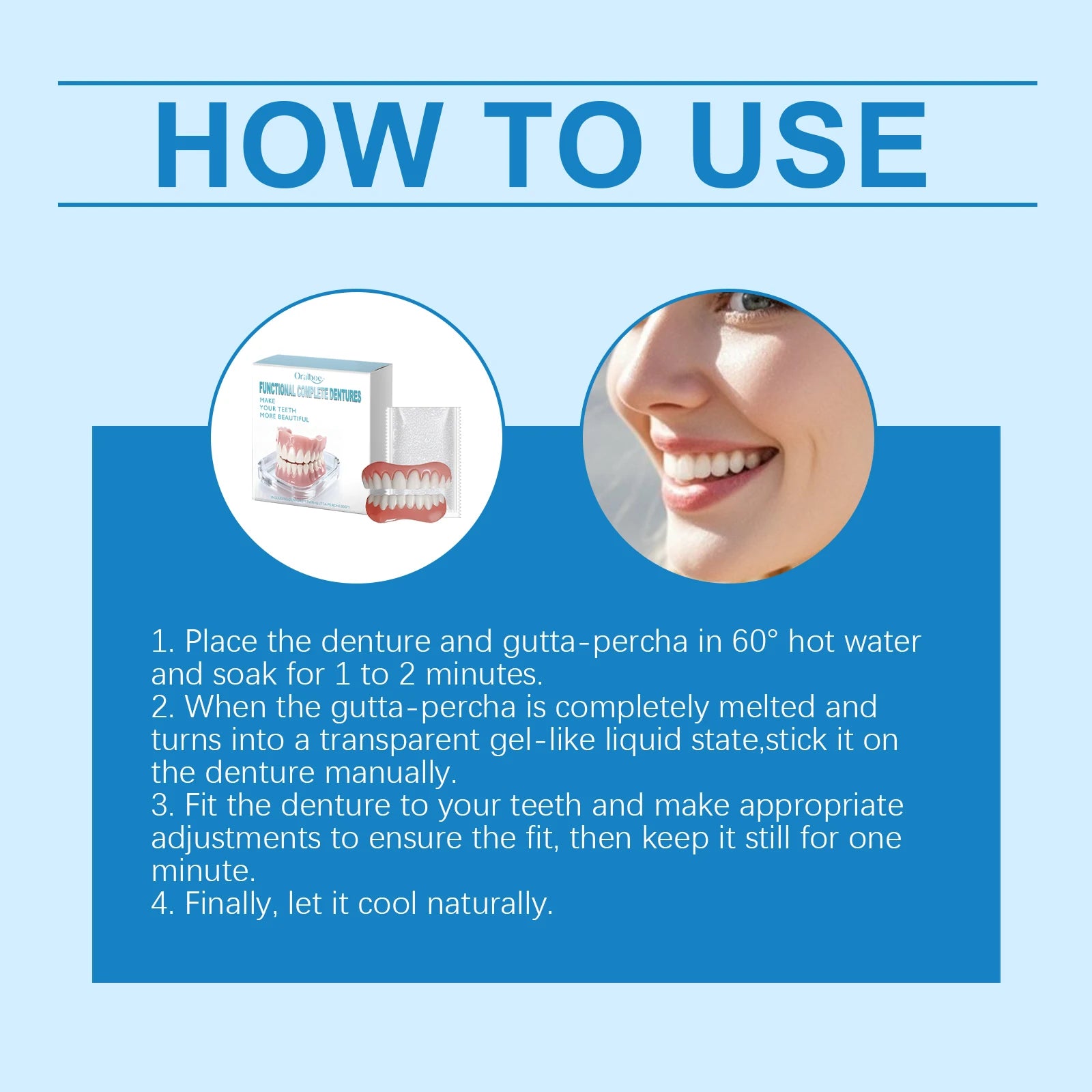 Temporary Cosmetic Denture Set for Instant Smile Transformation - 12