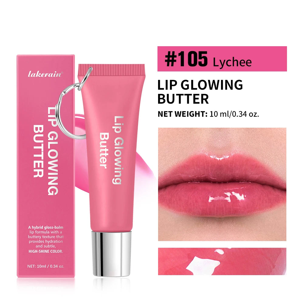 Hydrating Lip Gloss with Keychain for Long-Lasting Moisture and Shine - 25
