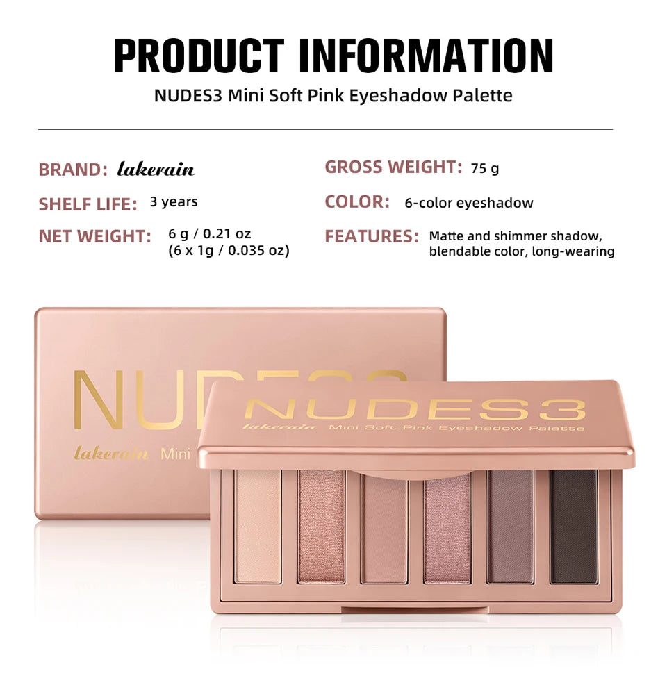 Neutral Matte and Shimmer Eyeshadow Palette for Daily Makeup - 16