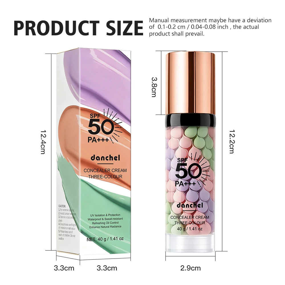 Three-Color Correcting Face Primer and Moisturizing Makeup Base with SPF 50 - 15
