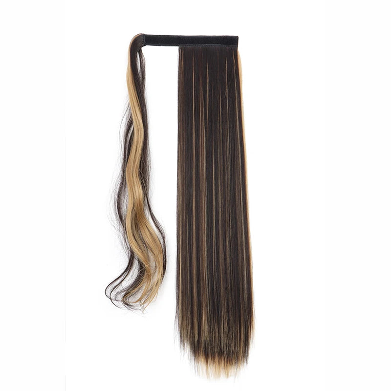 Long Straight Wrap Around Ponytail Clip-In Hair Extension for Women - 11