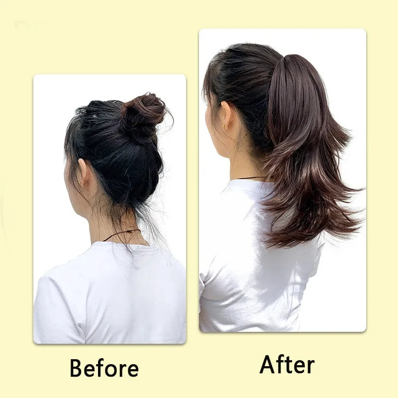 14-Inch Layered Claw Clip Ponytail Hair Extension