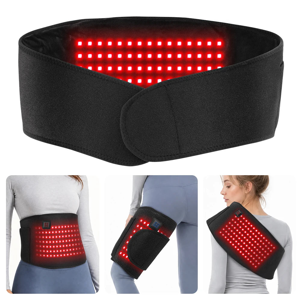 Red Light Therapy Heating Belt for Back Pain and Menstrual Cramp Relief - 7
