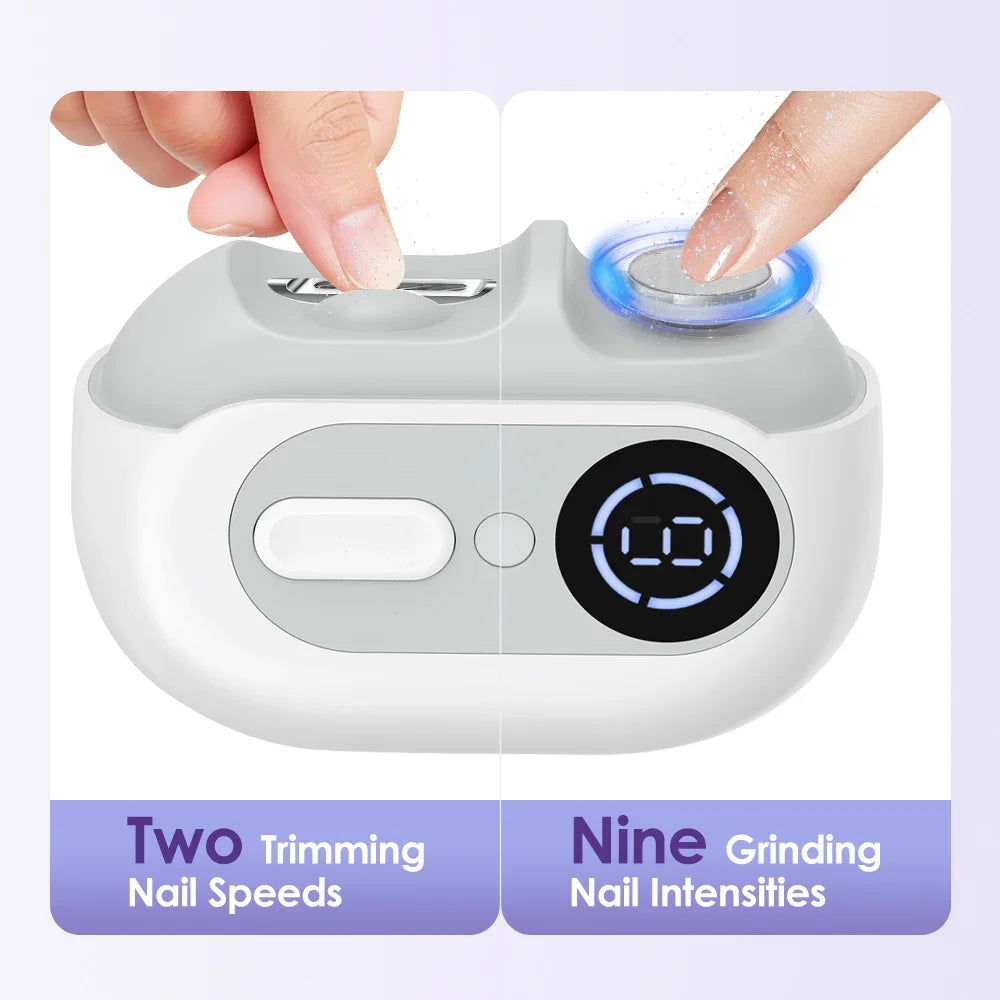 4-in-1 Electric Nail Clipper and Grooming Tool for Adults and Kids