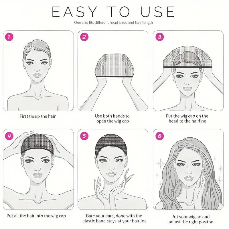 Elastic Breathable Nylon Wig Caps for Secure Comfortable Hair Styling
