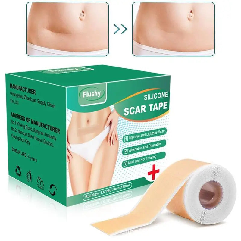 Reusable Silicone Gel Tape for Effective Scar Reduction and Skin Repair