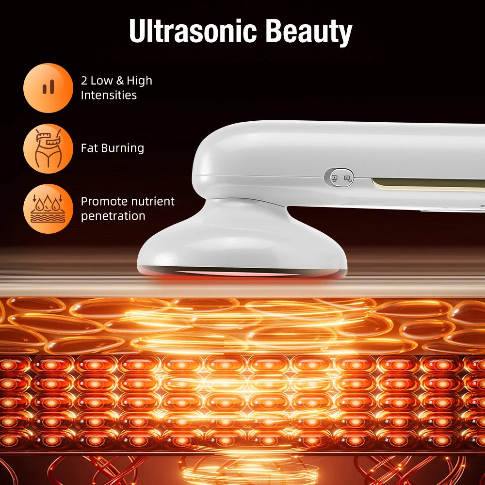 Ultrasonic EMS Body Slimming and Facial Lifting Beauty Massager Device - 2