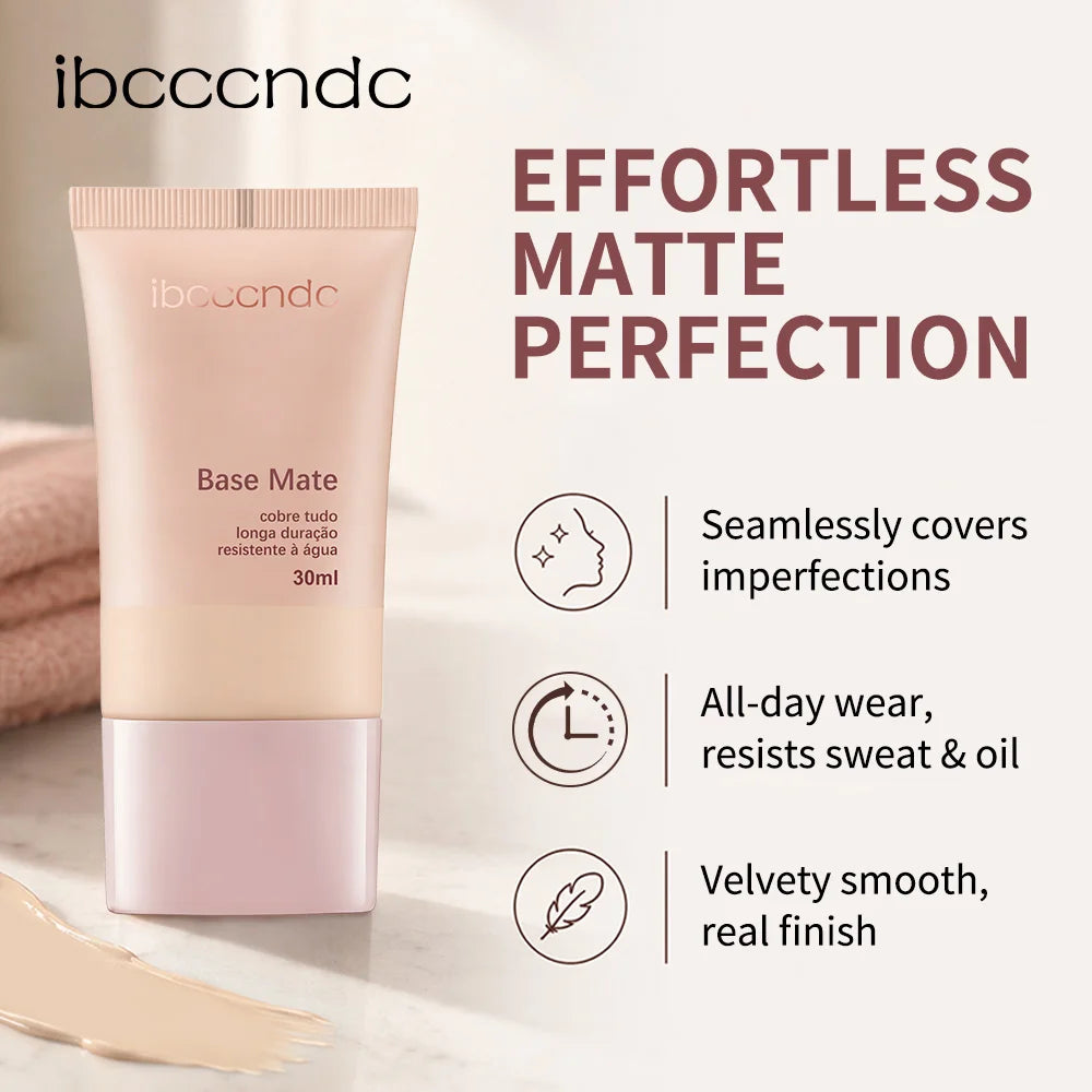 Waterproof Matte Liquid Foundation for Flawless Long-Lasting Natural Coverage
