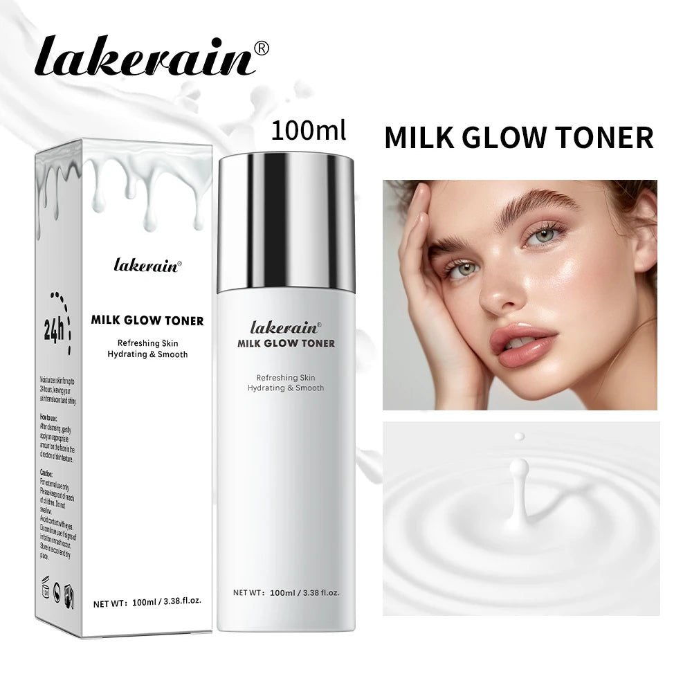 Brightening Milk Glow Face Toner for Hydrated and Radiant Skin