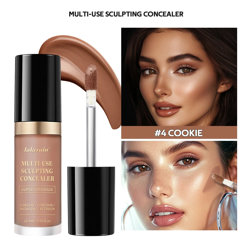 Multi-Use Sculpting Liquid Concealer for Full Face Coverage and Contouring - 19