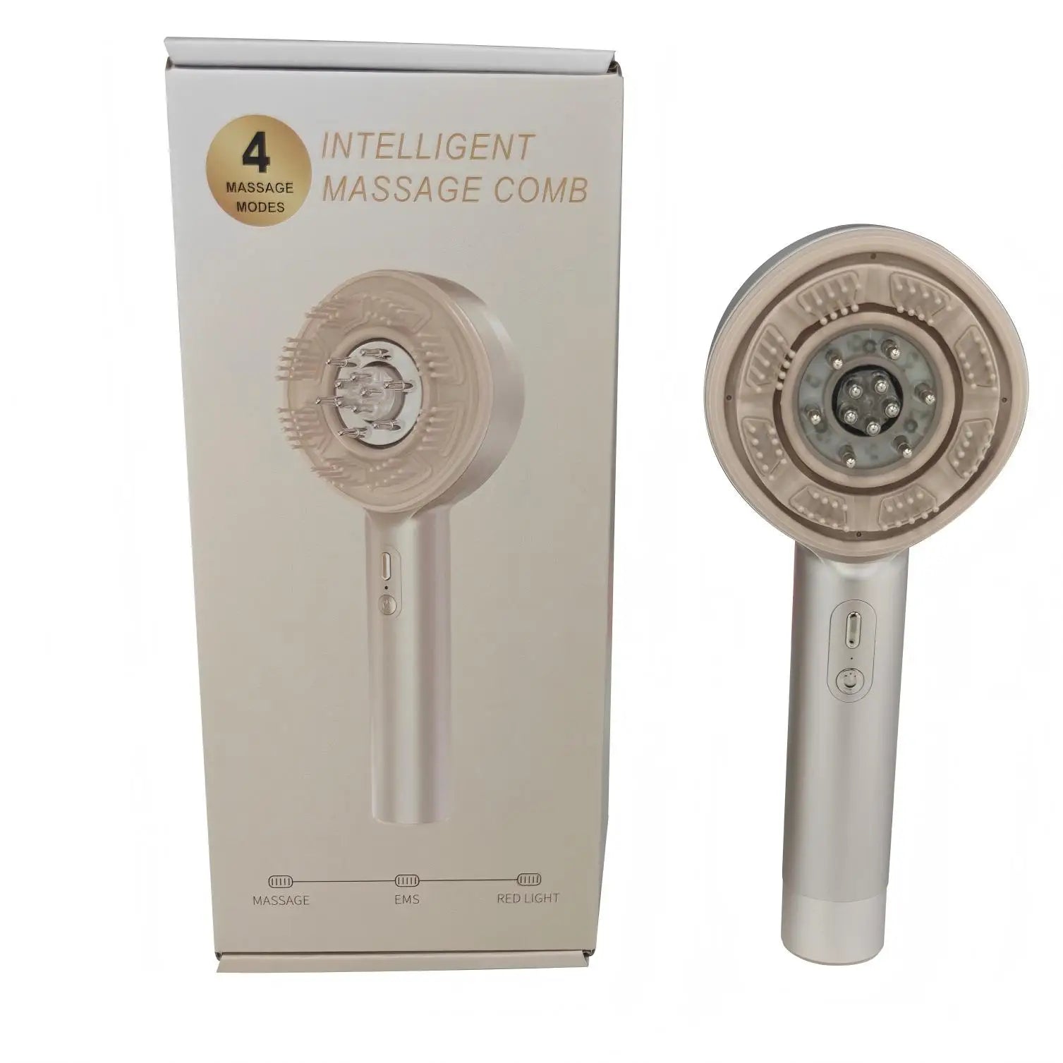 Electric Scalp Massage Comb with Red Light Therapy and Serum Applicator - 17