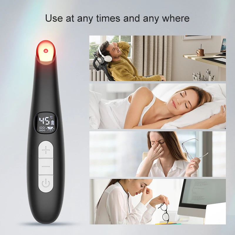 3-in-1 Heated Eye Wand for Dark Circles, Puffiness and Skin Rejuvenation - 6