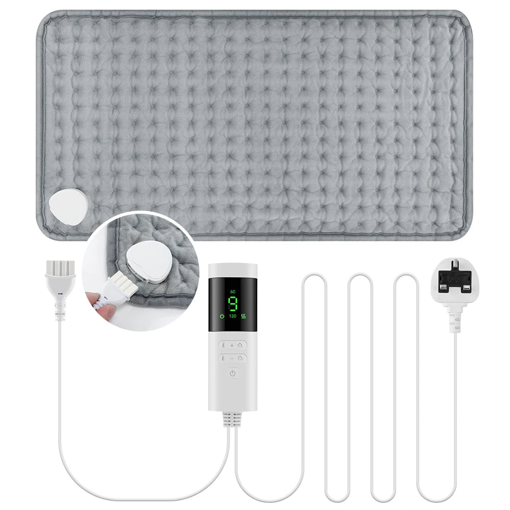 Electric Heating Pad for Back Neck and Shoulder Pain Relief