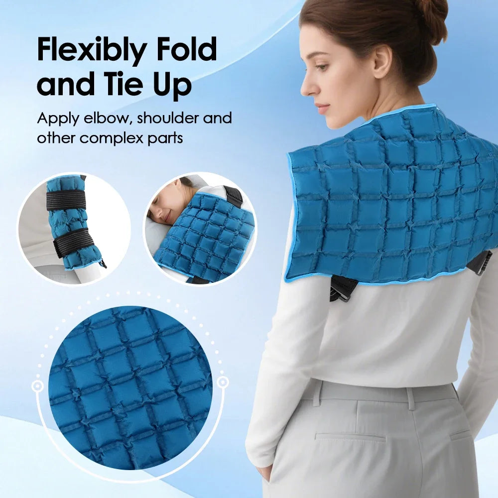 Reusable Hot and Cold Therapy Wrap for Back, Shoulder, and Joint Pain Relief