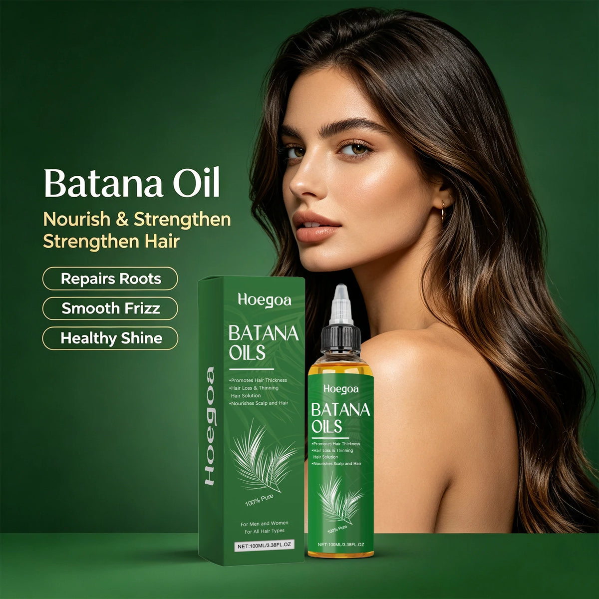 Pure Batana Oil for Hair Growth and Scalp Nourishment Treatment