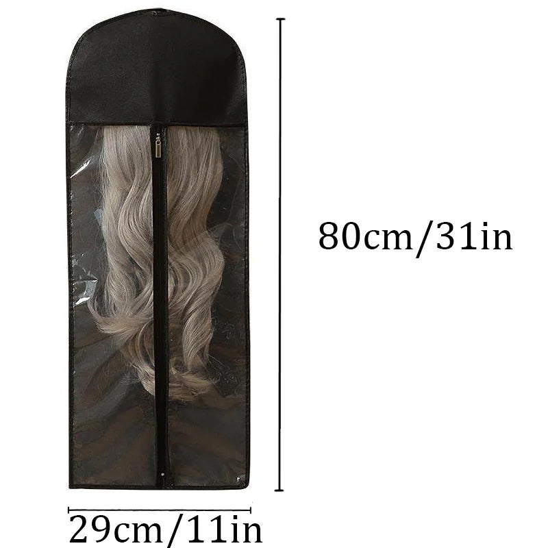 Dust-Proof Hanging Wig Storage Bag with Hanger