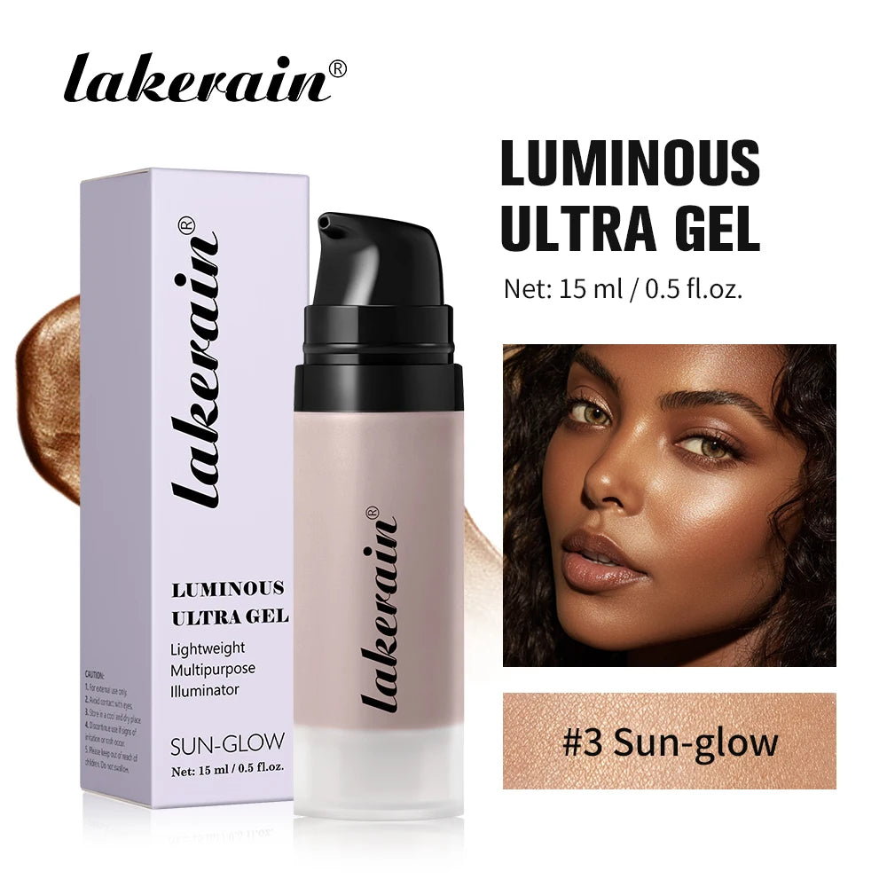 Luminous Water-Based Gel Highlighter for Radiant Dewy Skin - 21
