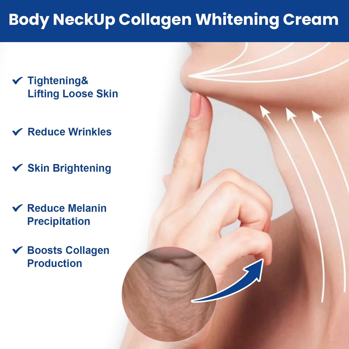Neck Firming and Anti-Aging Protein Cream for Youthful Skin