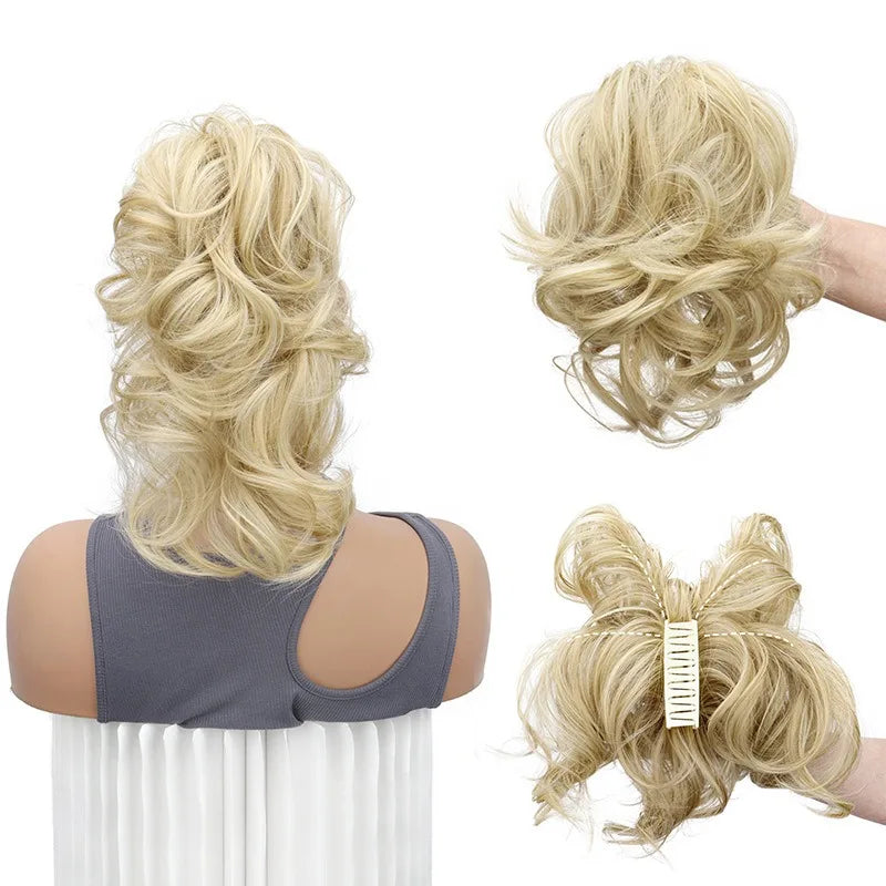 12-Inch Short Curly Claw Clip Ponytail Hair Extension - 6