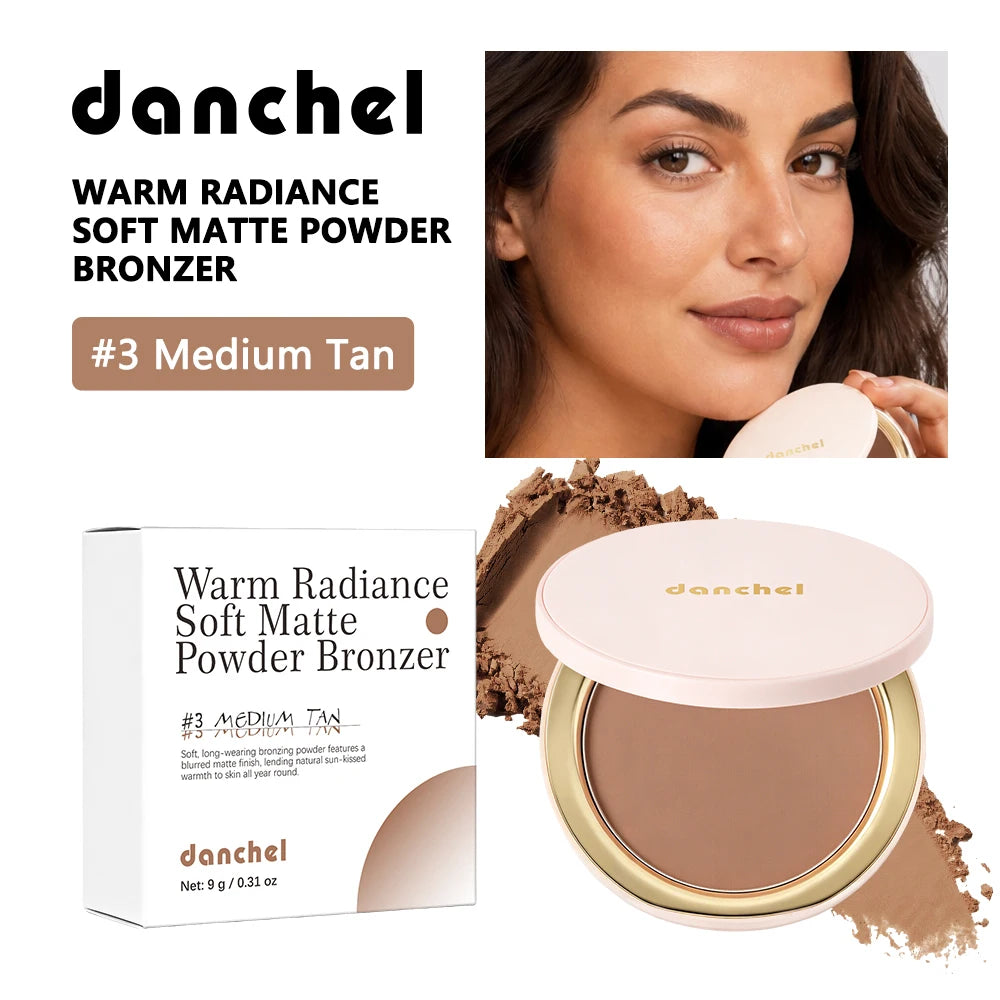Buildable Soft Matte Bronzer Powder for Natural Face Contouring
