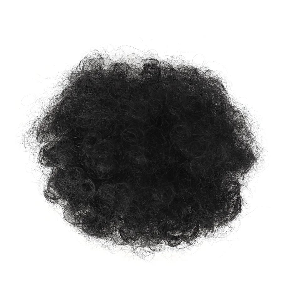 Kinky Curly Afro Puff Drawstring Ponytail Hair Extension