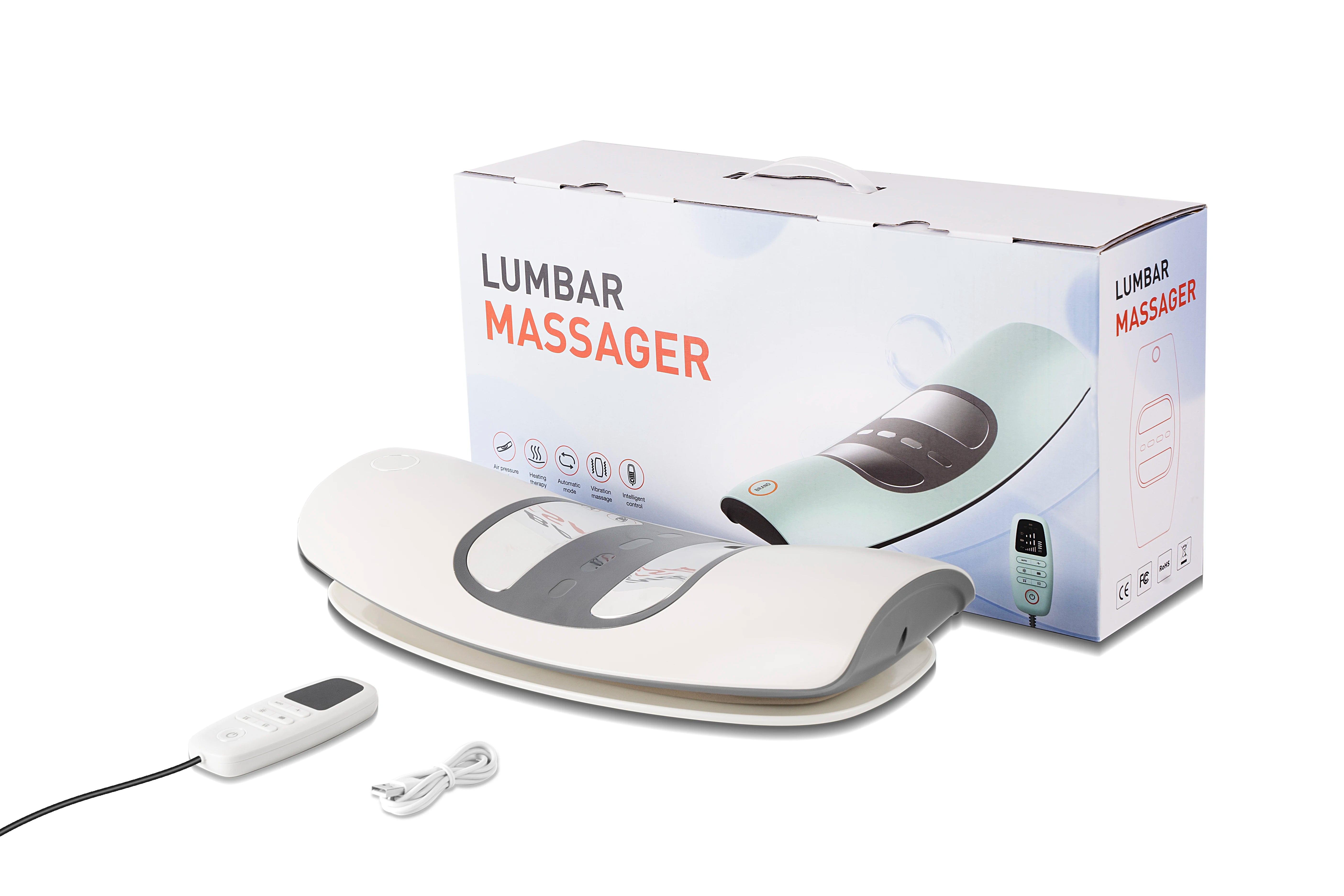 Electric Lumbar Traction Massager for Back Pain Relief and Spine Support - 16