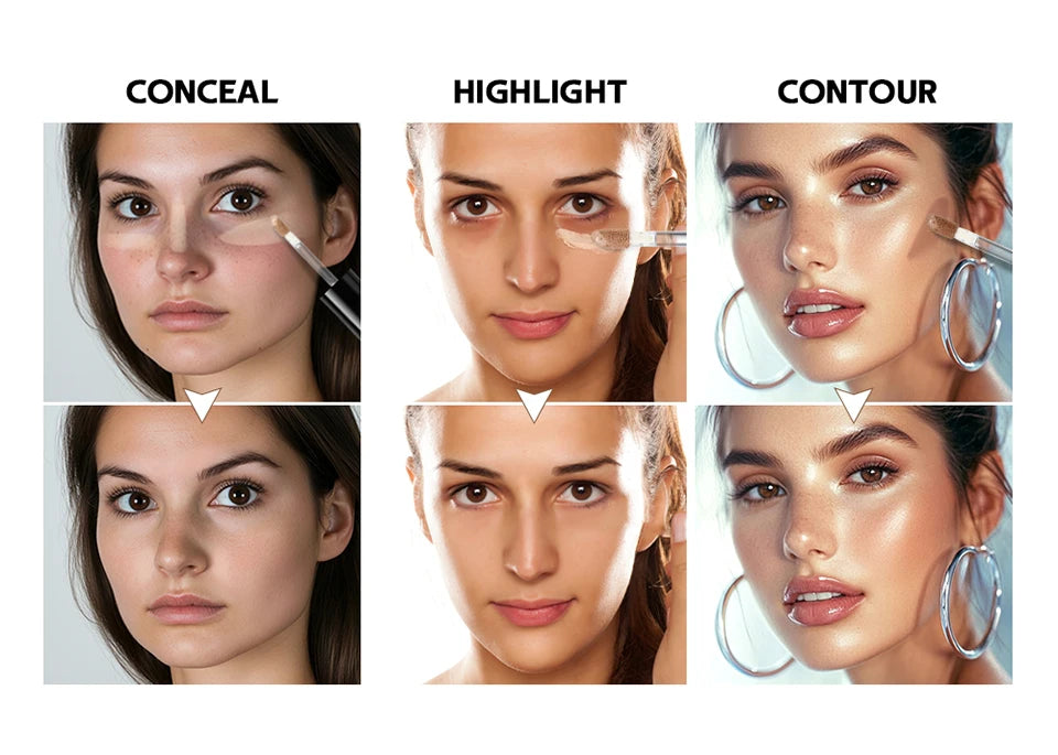 Multi-Use Sculpting Liquid Concealer for Full Face Coverage and Contouring