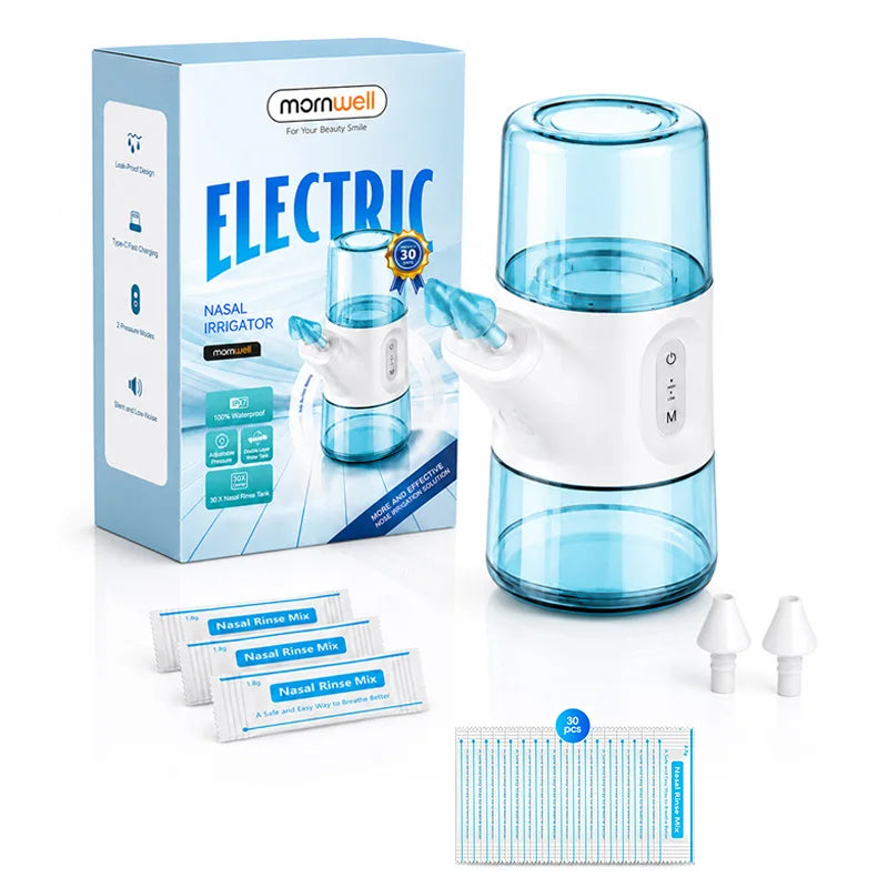 Portable Electric Nasal Irrigator for Sinus Relief and Daily Nasal Care